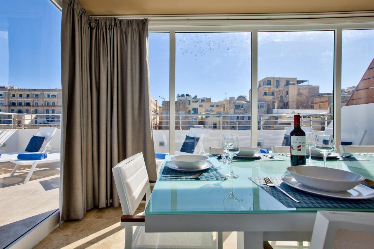 Valletta Luxury 4-Bedroom Duplex With Stunning Sea Views Private Terrace And Jacuzzi Ngoại thất bức ảnh
